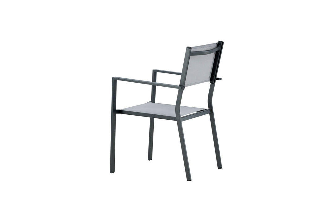 Venture Home Copacabana Stacking Chair 2-pack - Black/Grey