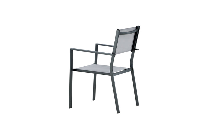 Venture Home Copacabana Stacking Chair 2-pack - Black/Grey