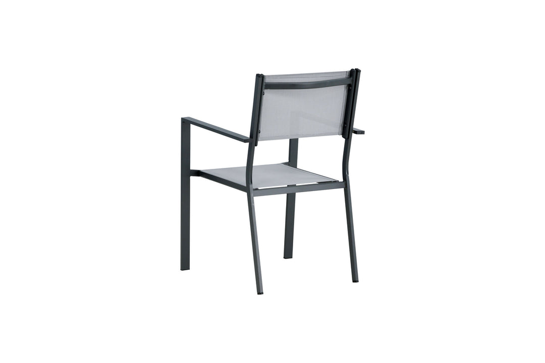 Venture Home Copacabana Stacking Chair 2-pack - Black/Grey