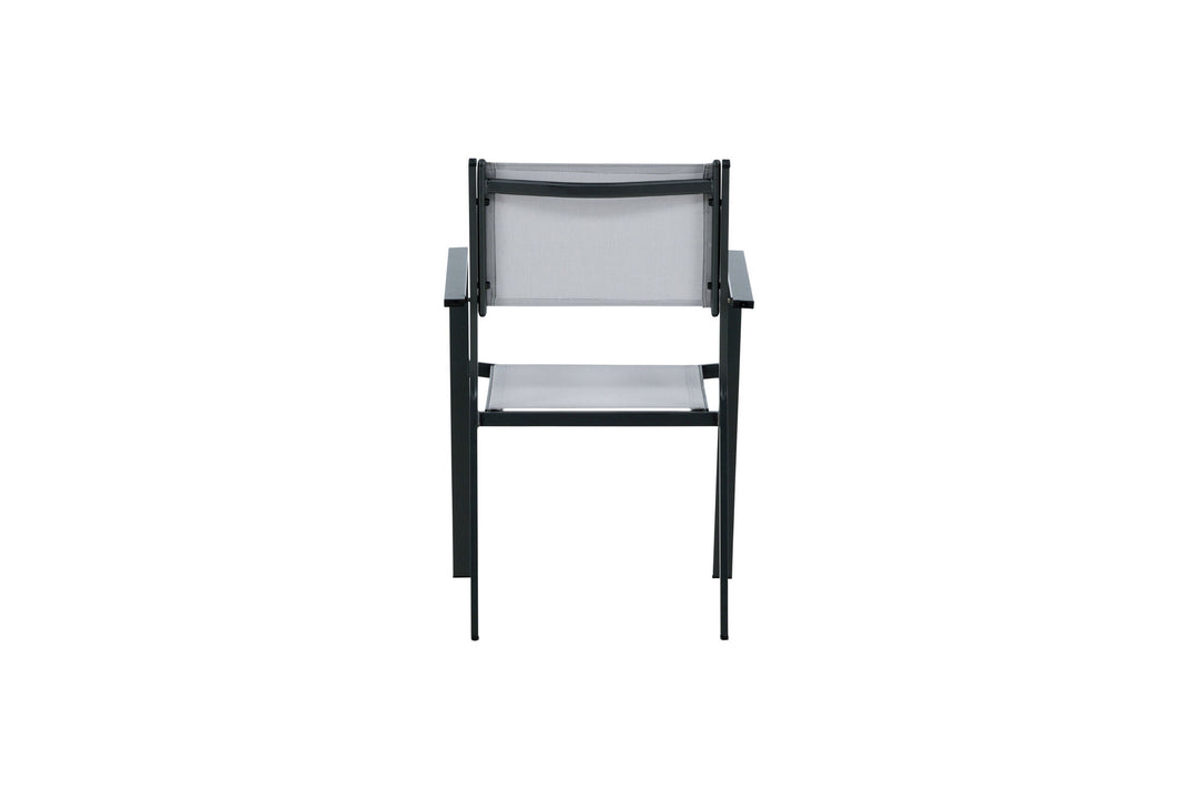 Venture Home Copacabana Stacking Chair 2-pack - Black/Grey