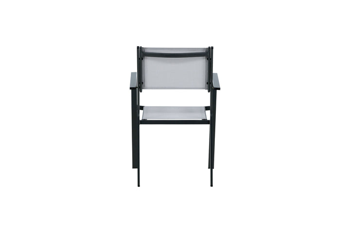Venture Home Copacabana Stacking Chair 2-pack - Black/Grey