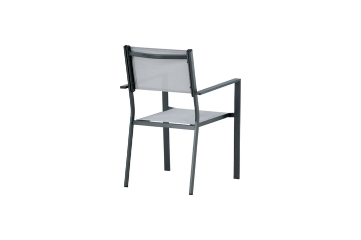 Venture Home Copacabana Stacking Chair 2-pack - Black/Grey