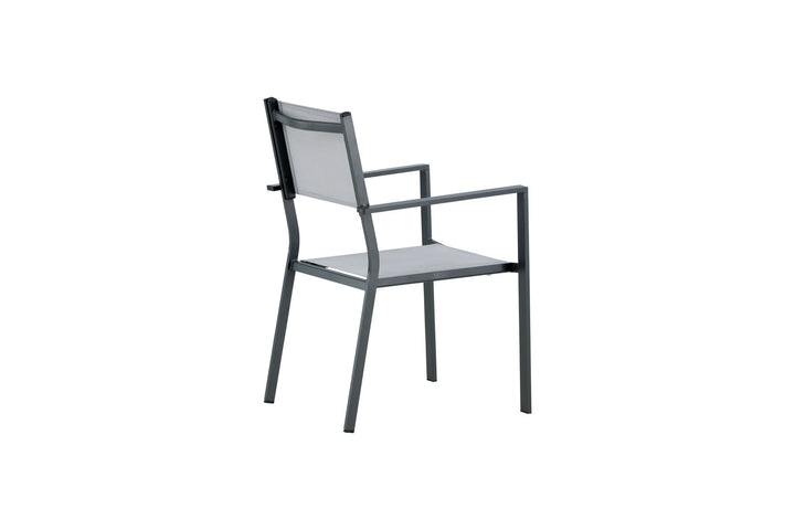 Venture Home Copacabana Stacking Chair 2-pack - Black/Grey