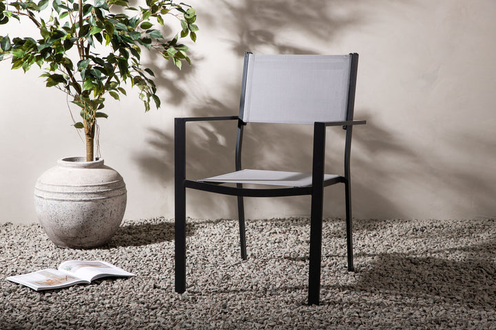 Venture Home Copacabana Stacking Chair 2-pack - Black/Grey