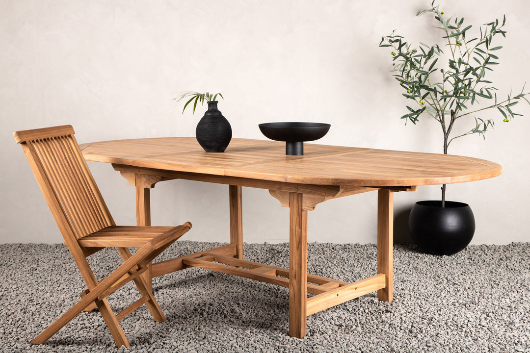 Venture Home Kenya Oval Dining Table 180/240*120*H75 -Teak