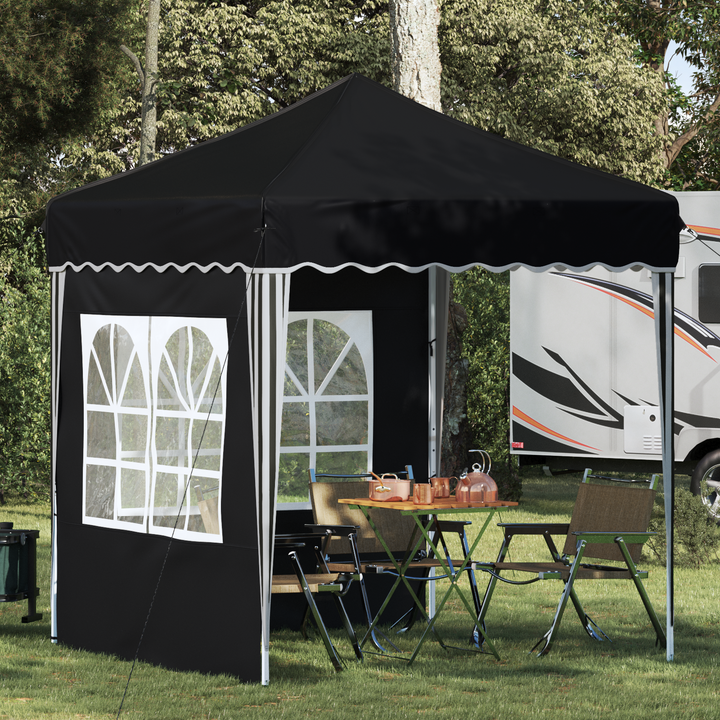 Pop-up Festtelt 195 x 195 x 245 cm Antracit Oxford stof