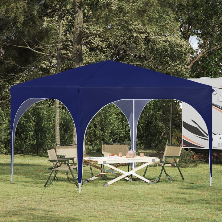 Pop-up Festtelt 290 x 290 x 245 cm Blå