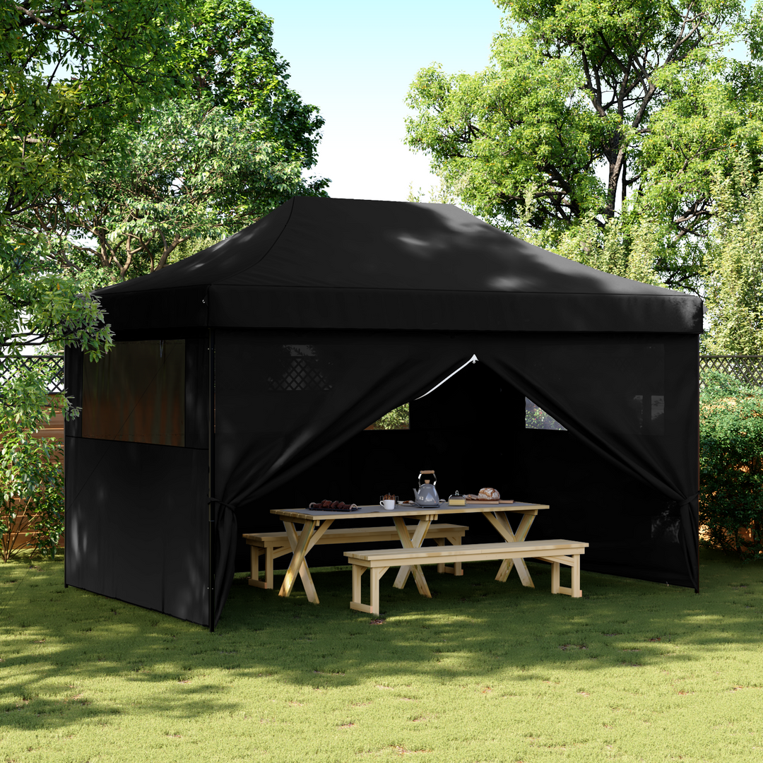 Party Tent Sort 292 x 440 x 315 cm Oxford stof