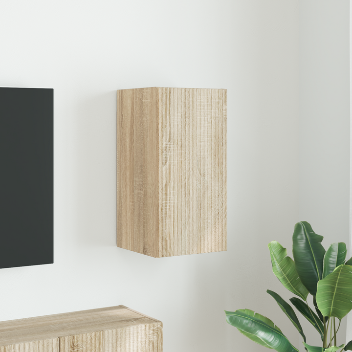 TV vægskab Vægmonteret Sonoma 30 x 31 x 60 cm Konstrueret træ