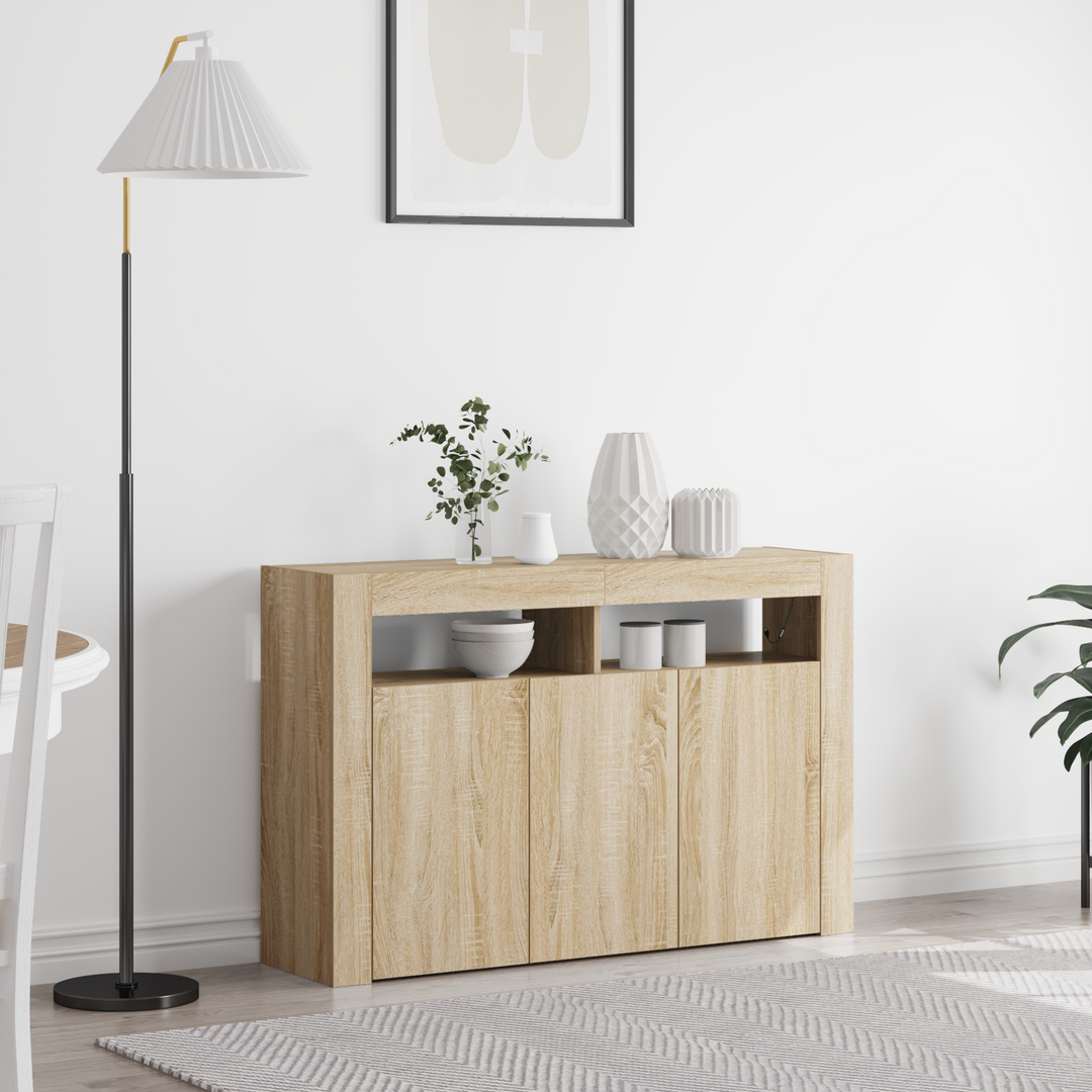 Sideboard Sonoma eg 116 x 30 x 75 cm Konstrueret træ