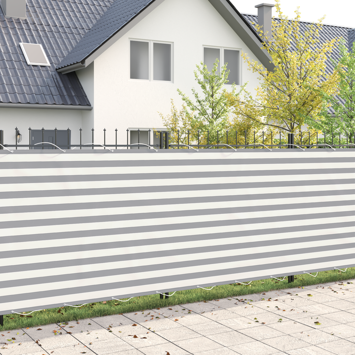 Balkon Afskærmning 200 x 400 cm Stof med PU-belægning