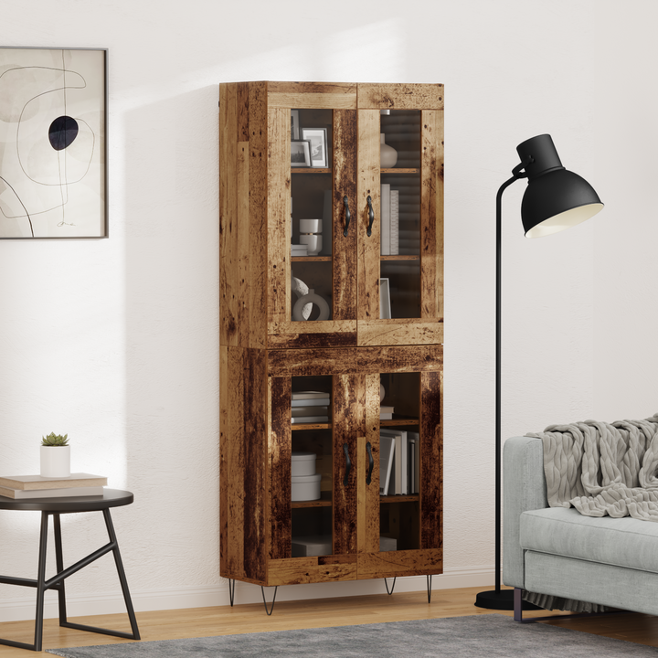 Highboard Gammelt træ 69,5 x 34 x 180 cm Konstrueret træ