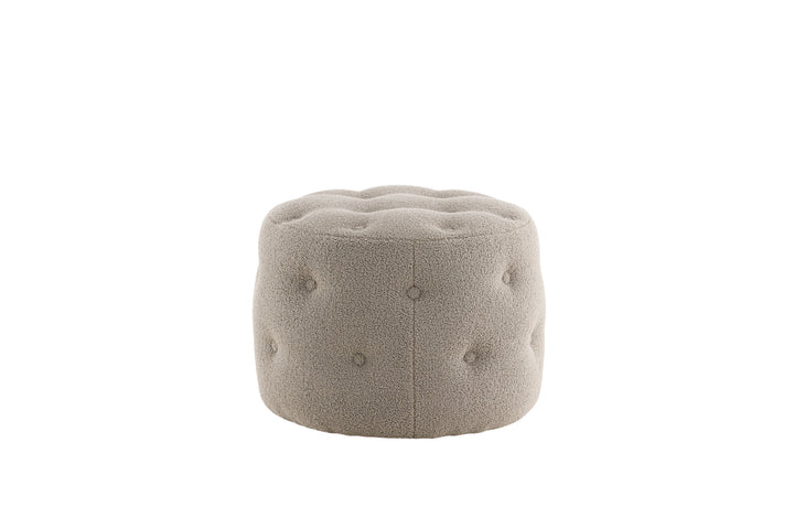 Venture Home Benjamin Pouf - / Greige Teddy