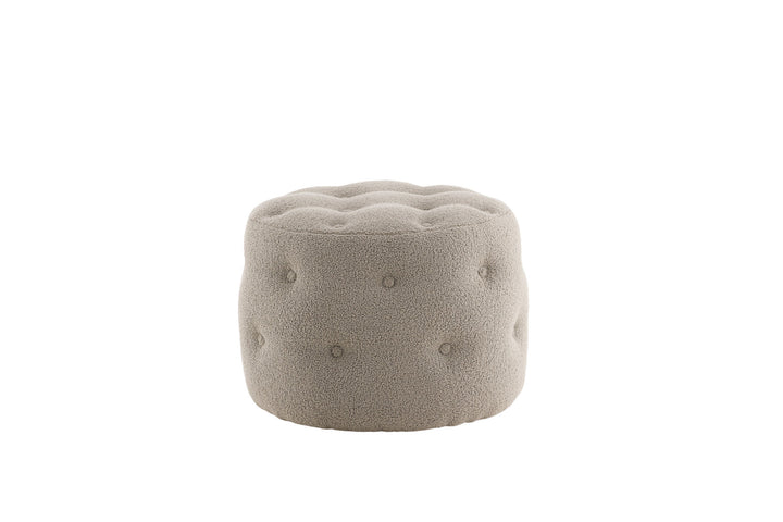 Venture Home Benjamin Pouf - / Greige Teddy