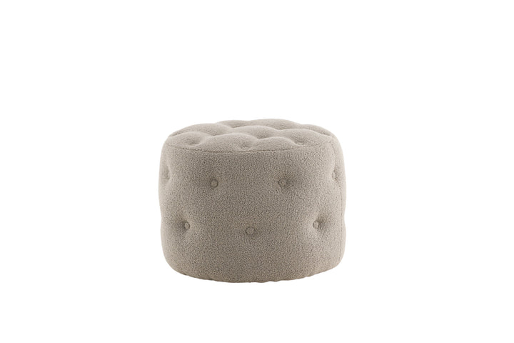 Venture Home Benjamin Pouf - / Greige Teddy