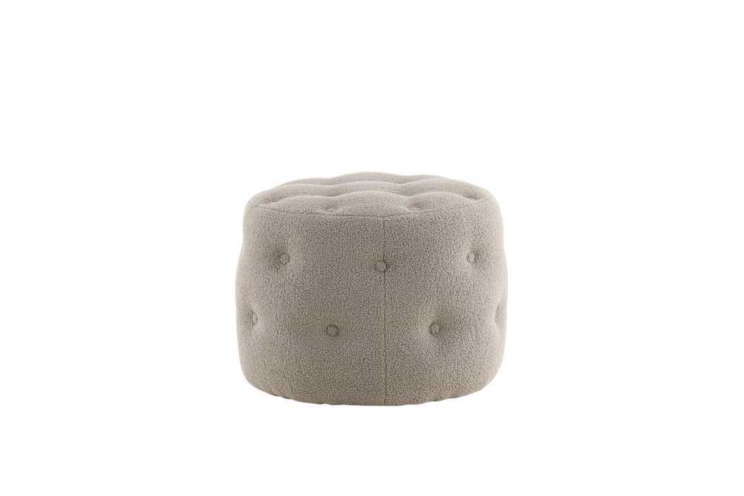 Venture Home Benjamin Pouf - / Greige Teddy