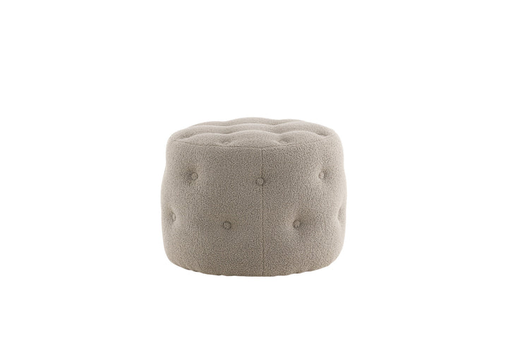 Venture Home Benjamin Pouf - / Greige Teddy