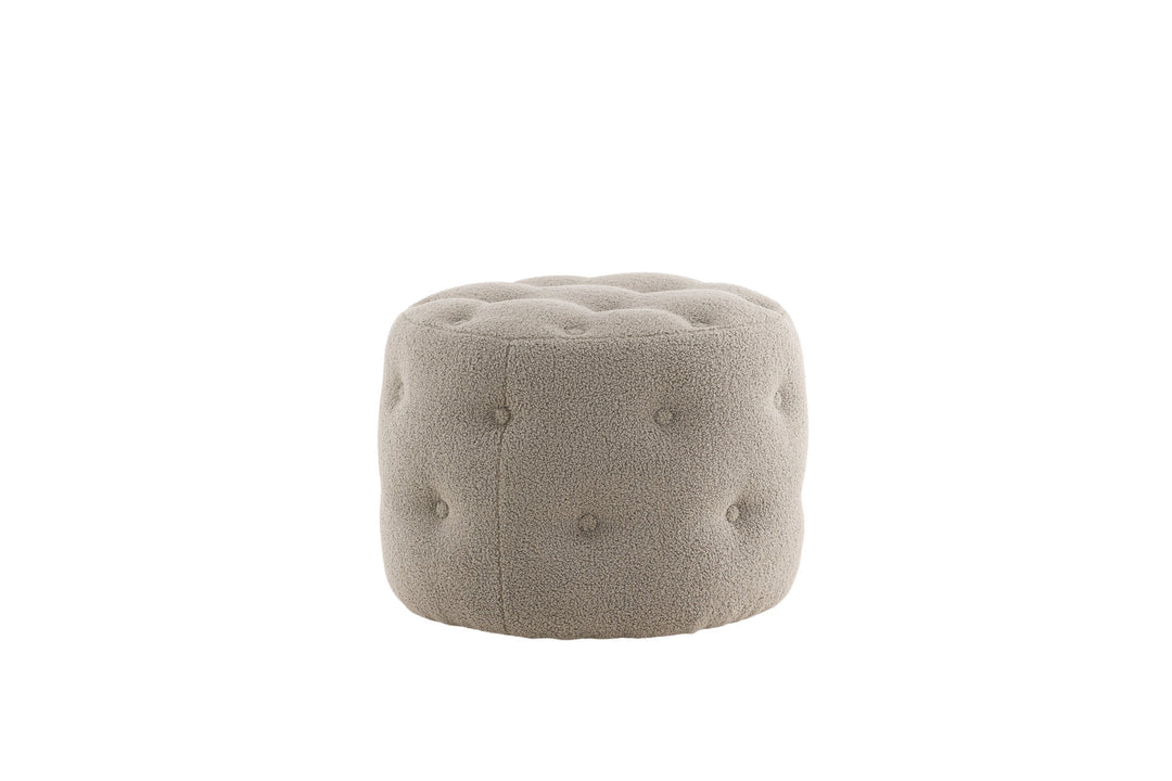 Venture Home Benjamin Pouf - / Greige Teddy