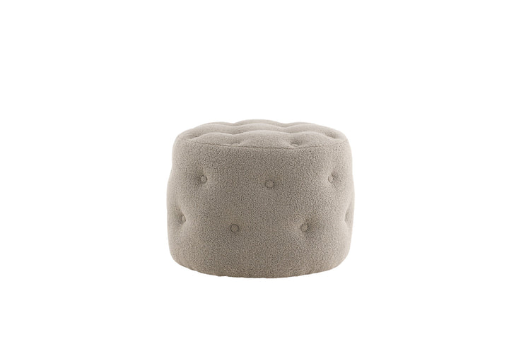 Venture Home Benjamin Pouf - / Greige Teddy