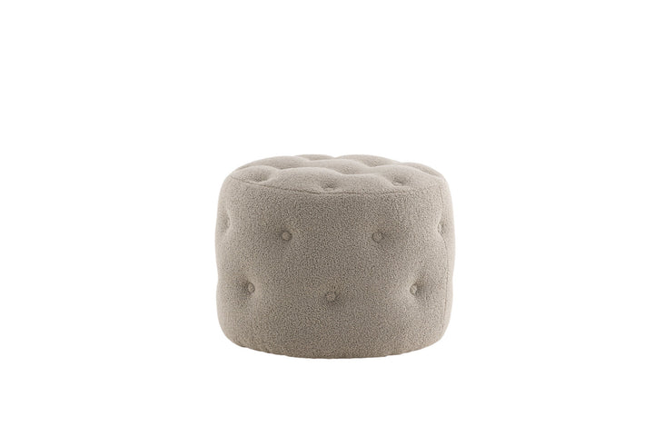 Venture Home Benjamin Pouf - / Greige Teddy