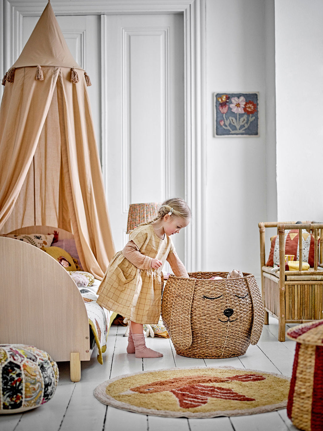 Bloomingville MINI Charli Bed, Brun, MDF