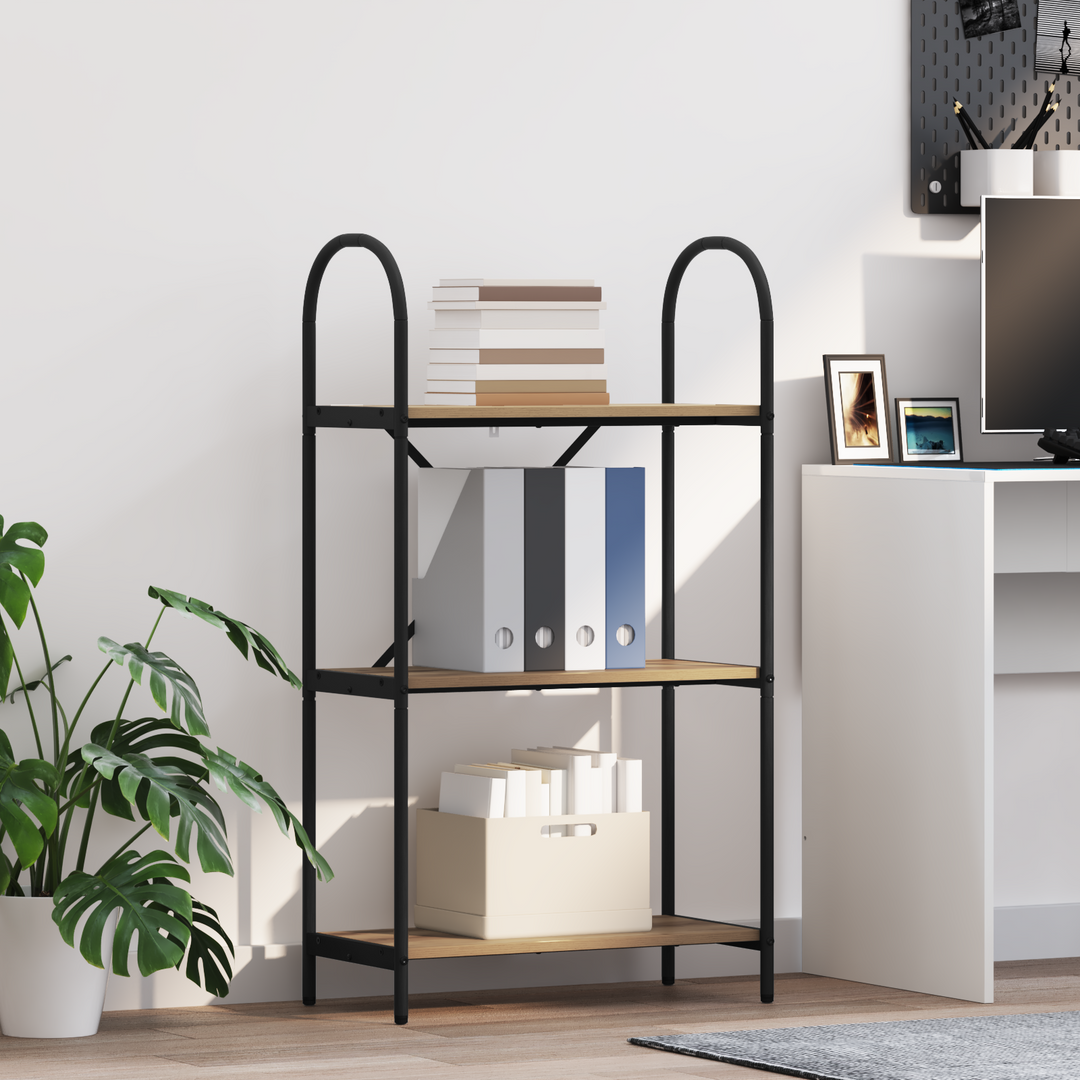 Bogreol Artisan Egetræ 60 x 30 x 109 cm Konstrueret træ