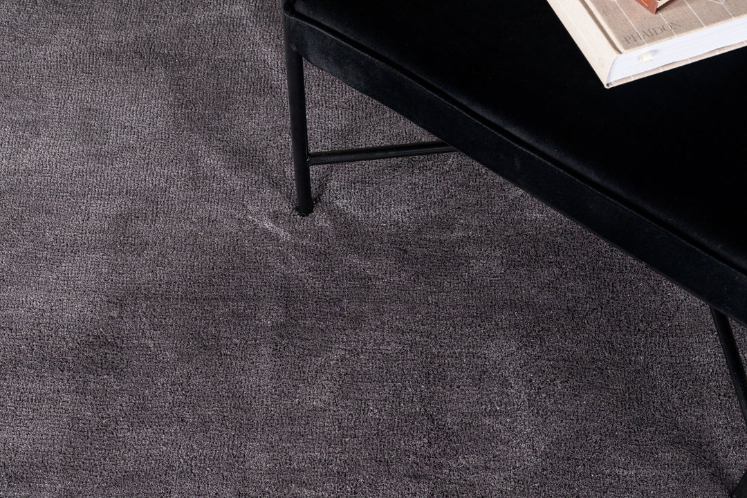 Venture Home Undra Viscose Carpet ø200 Dark Grey