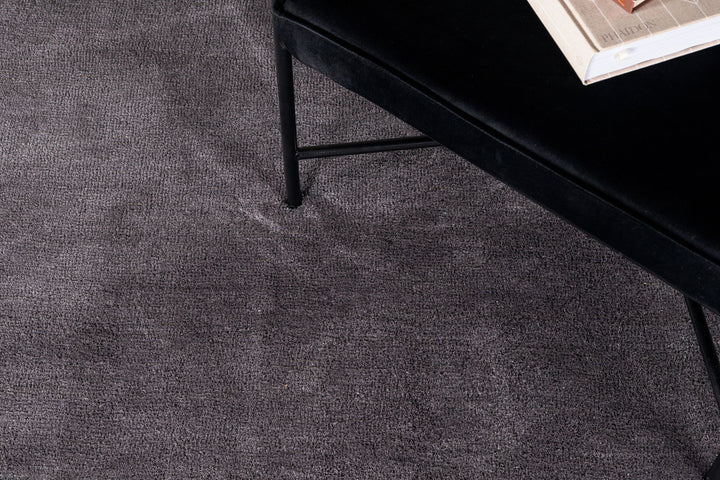 Venture Home Undra Viscose Carpet ø200 Dark Grey