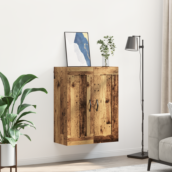 Vægskab Gammelt træ 69,5 x 34 x 90 cm Konstrueret træ
