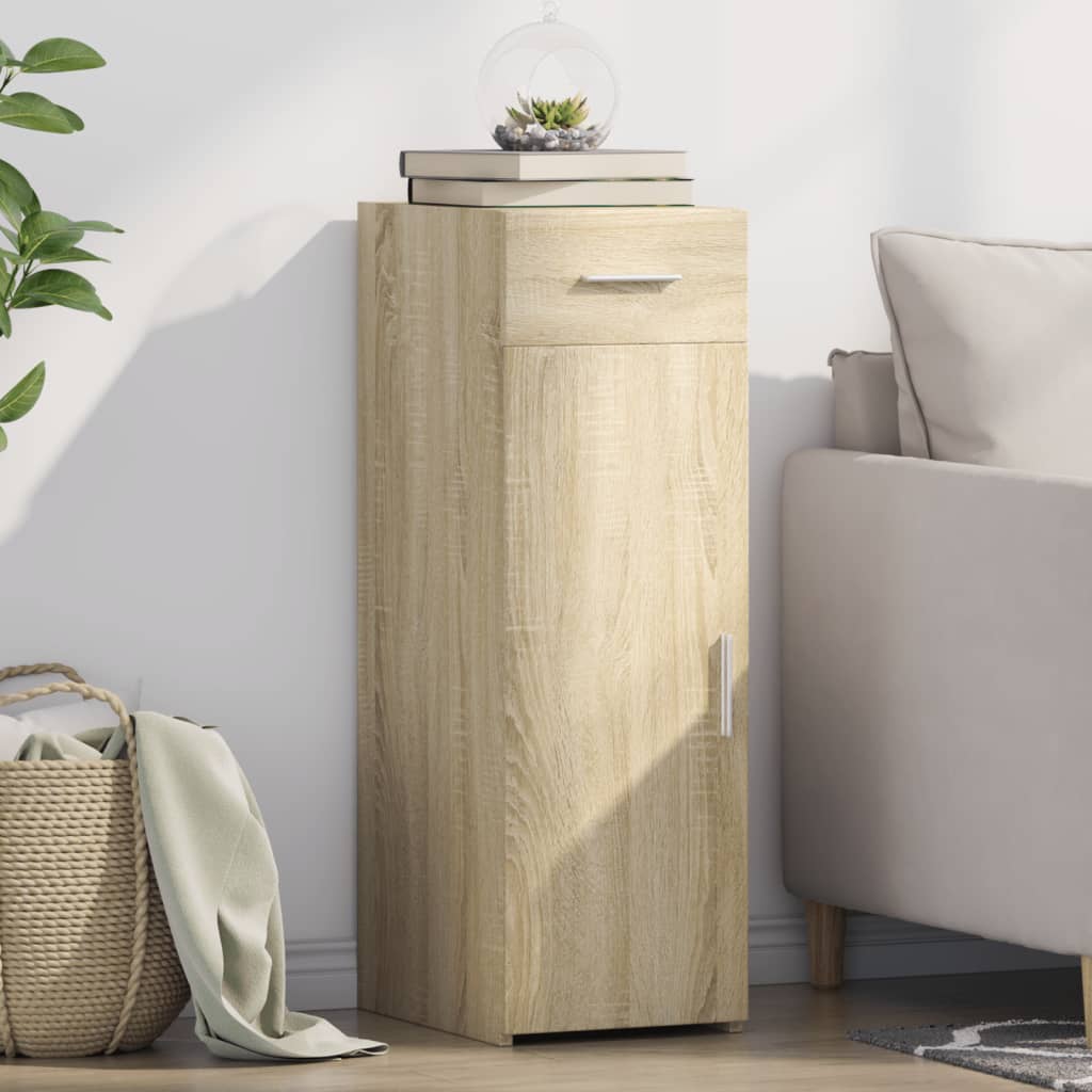 reol 30x42,5x93 cm konstrueret træ sonoma-eg