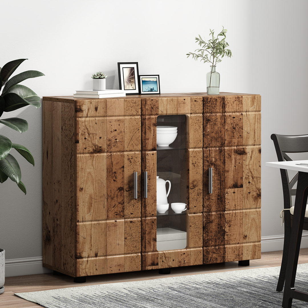 Træskab Gammelt træ 88,5 x 30,5 x 73 cm Konstrueret træ