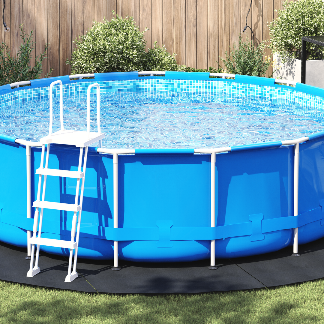 Pool Bundark Sort Ø 458 cm Non-woven stof