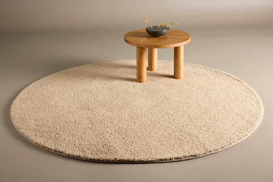 Venture Home Teddy  Polyester  - ø200 -Round-Beige