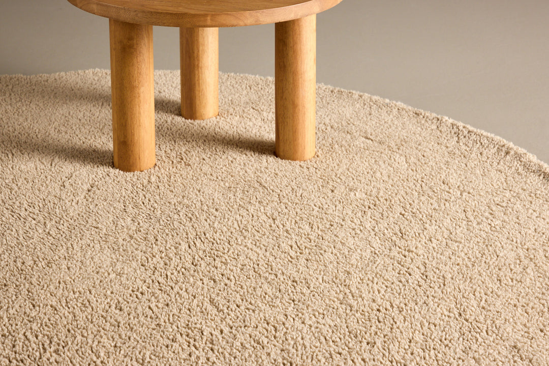 Venture Home Teddy  Polyester  - ø200 -Round-Beige