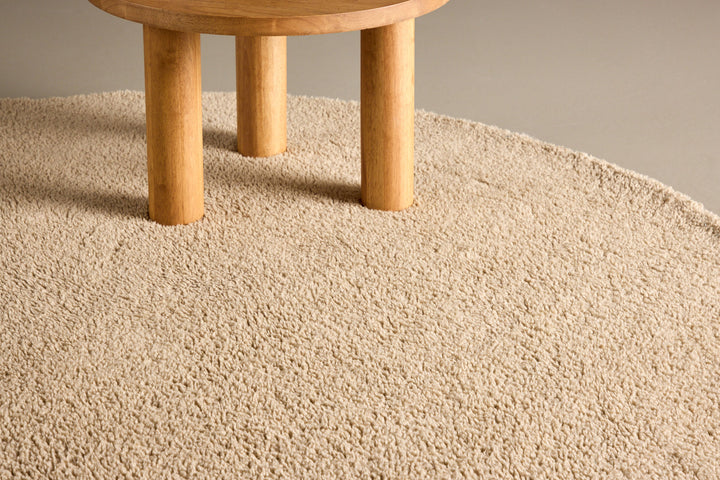 Venture Home Teddy  Polyester  - ø200 -Round-Beige