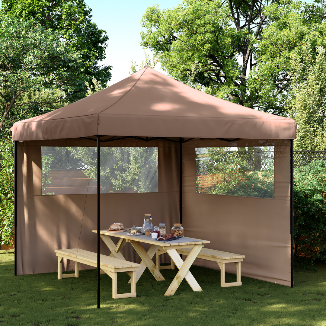 Party Tent Brun 292 x 292 x 315 cm Oxford stof