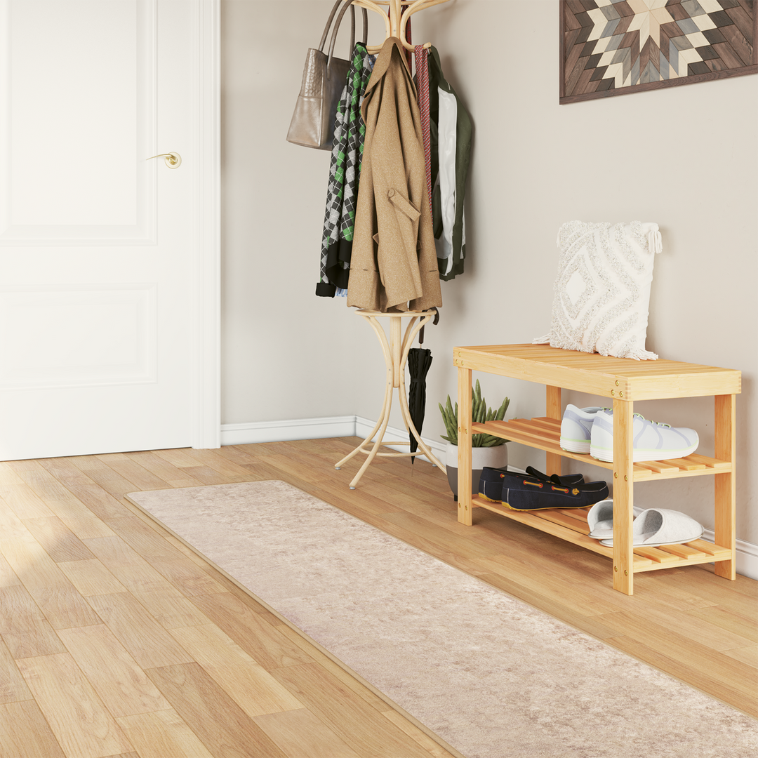 Tæppe Runner MARSA Beige 50 x 450 cm Polyester og PVC