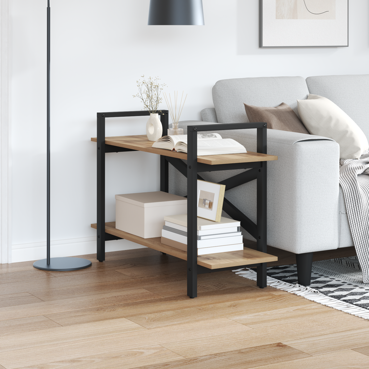 Bogreol Artisan Egetræ 100 x 33,5 x 64 cm Konstrueret træ
