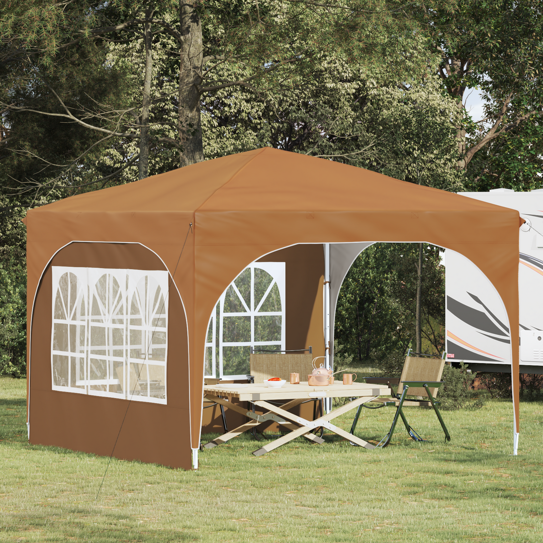 Pop-up Festtelt 290 x 290 x 245 cm Beige