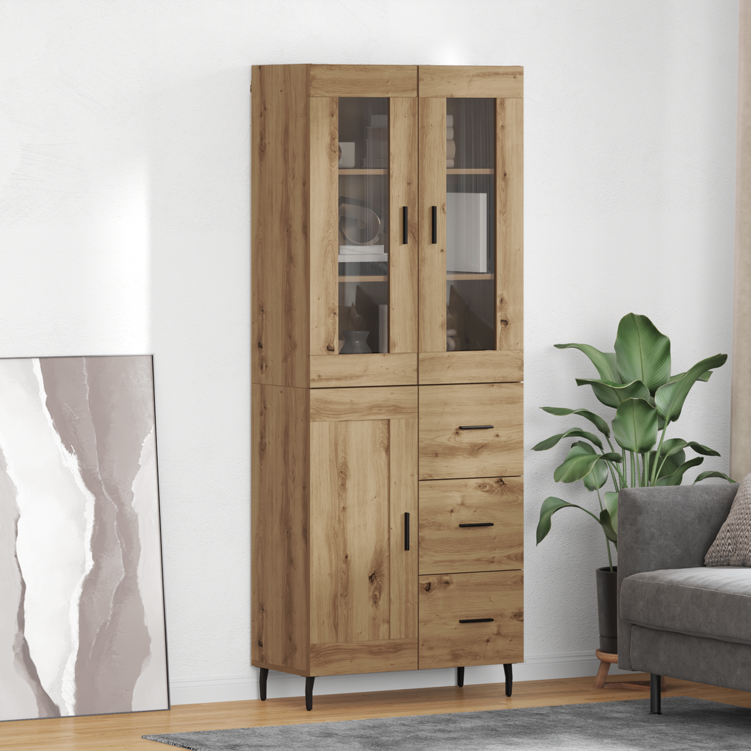 Highboard 2 pcs Artisan Egetræ 69,5 x 34 x 180 cm