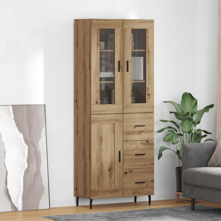Highboard 2 pcs Artisan Egetræ 69,5 x 34 x 180 cm