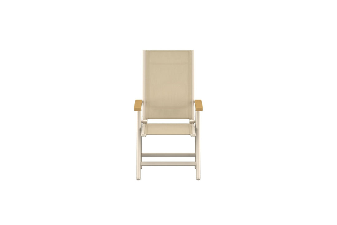 Venture Home Panama Light 5-positions stol 2-pak beige/teak