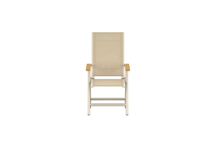 Venture Home Panama Light 5-positions stol 2-pak beige/teak