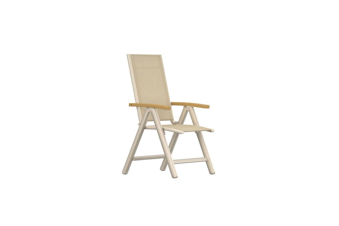 Venture Home Panama Light 5-positions stol 2-pak beige/teak