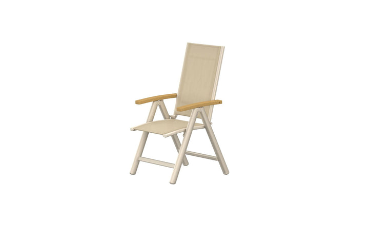Venture Home Panama Light 5-positions stol 2-pak beige/teak