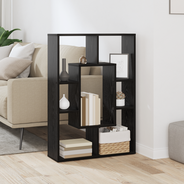 Bogskab Sort eg 63 x 20 x 90 cm Konstrueret træ