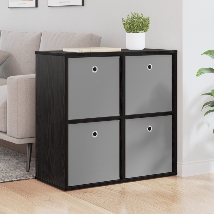 Sideboard med skuffe Sort eg 68,5 x 32 x 67 cm