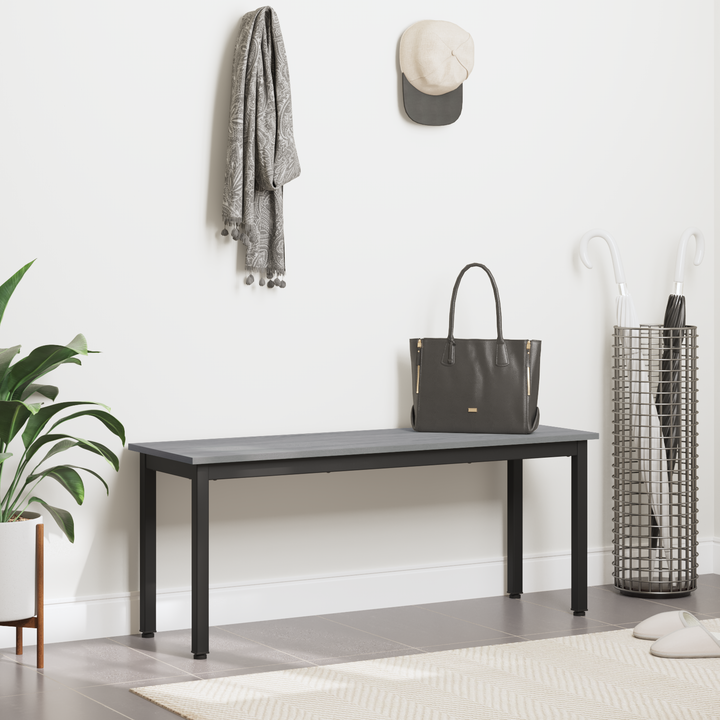bænk Grå Sonoma 110 x 35 x 45 cm Konstrueret træ