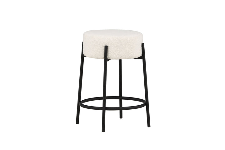 Venture Home Tucson Bar Chair Small - Black / White Boucle