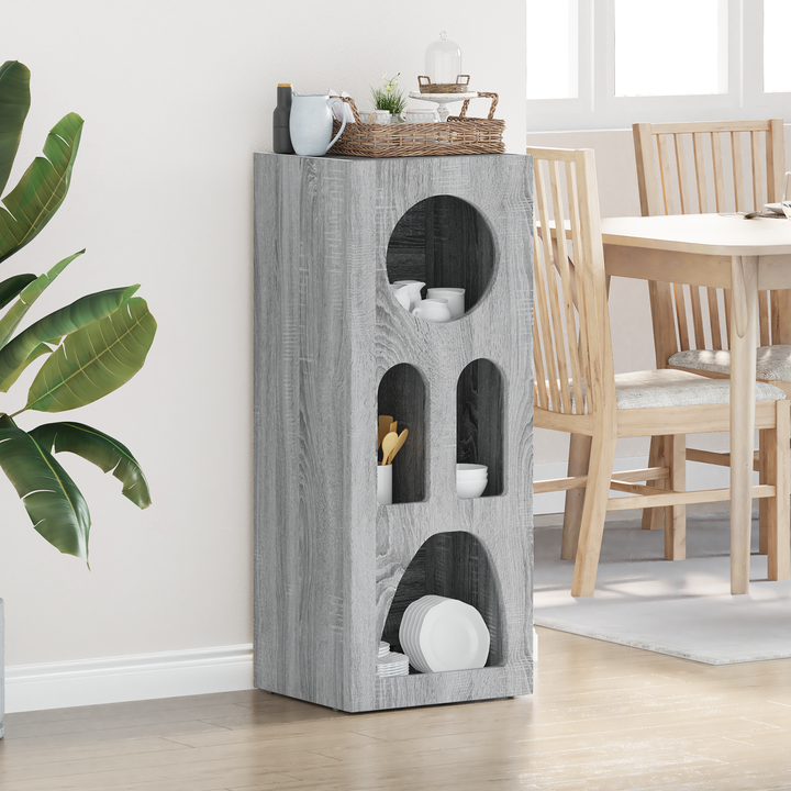 Sideboard ELST Grå Sonoma 40 x 35 x 100.5 cm Konstrueret træ